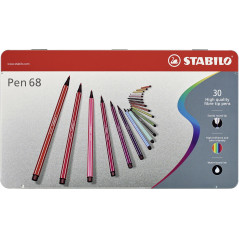 STABILO Pen 68 marcatore Multicolore 30 pz