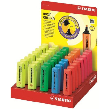 STABILO 70 40-3 evidenziatore 40 pz Blu, Verde, Arancione, Rosa, Rosso, Giallo