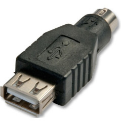 Lindy 70000 adattatore per inversione del genere dei cavi USB PS 2 Nero