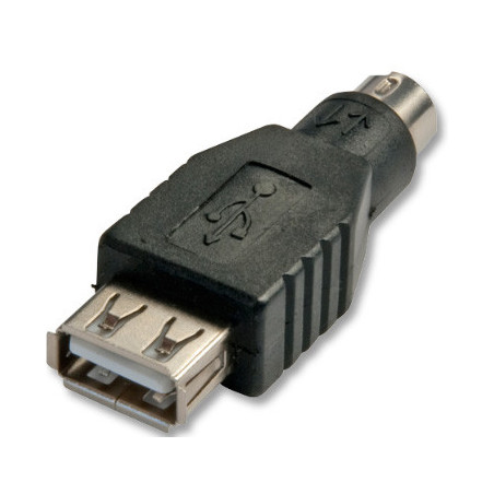 Lindy 70000 adattatore per inversione del genere dei cavi USB PS 2 Nero