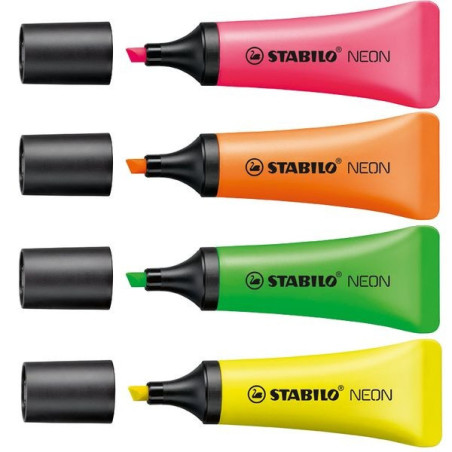 STABILO 72 10-1 evidenziatore 10 pz Punta smussata Verde, Arancione, Rosa, Giallo