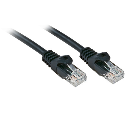 Lindy Rj45 Rj45 Cat6 3m cavo di rete Nero U UTP (UTP)