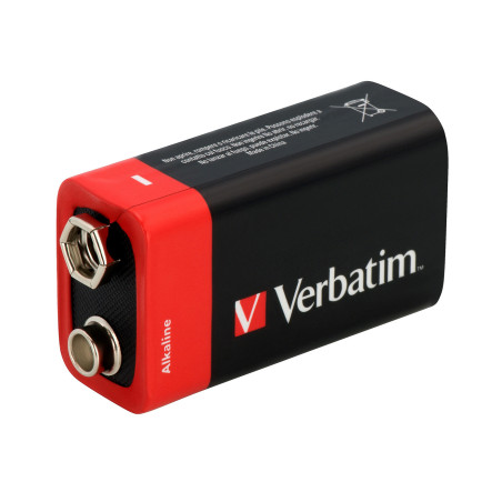 Verbatim Batterie alcaline da 9 V