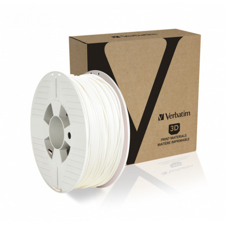 Verbatim 55058 materiale di stampa 3D Polietilene Tereftalato Glicole (PETG) Bianco 1 kg