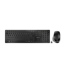 CHERRY DW 9500 SLIM tastiera Mouse incluso Universale RF senza fili + Bluetooth AZERTY Francese Nero, Grigio