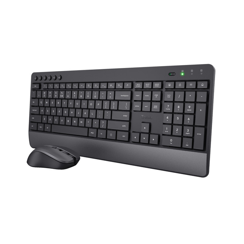 Trust Trezo tastiera Mouse incluso Universale RF Wireless QWERTY Italiano Nero