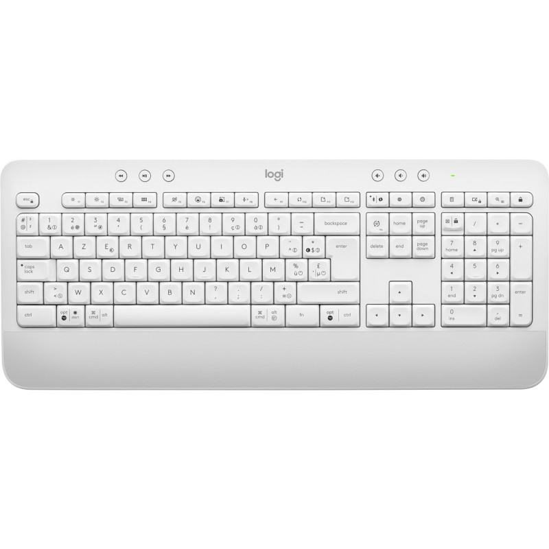 Logitech Signature K650 tastiera Ufficio Bluetooth AZERTY Olandese Bianco