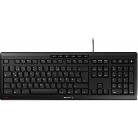 CHERRY STREAM KEYBOARD tastiera Ufficio USB QWERTZ Ceco, Slovacco Nero