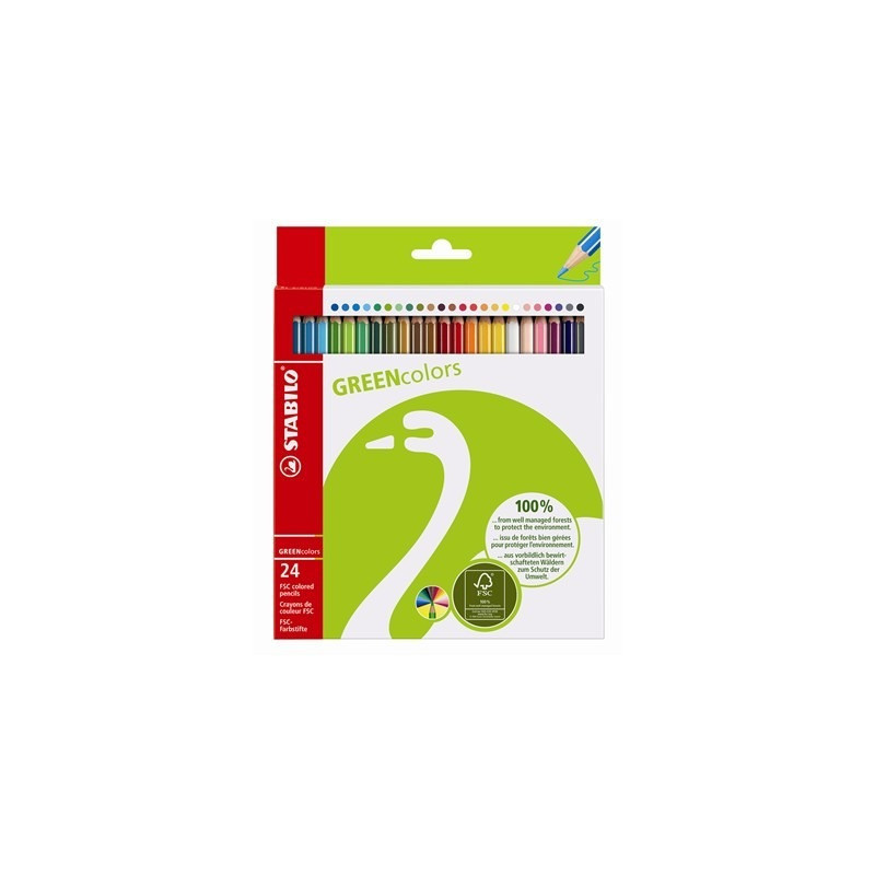 STABILO GREENcolors Farbstifte Multicolore 24 pz