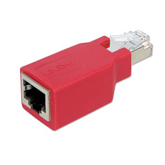 Lindy 60194 adattatore per inversione del genere dei cavi RJ-45 F RJ-45 M Rosso