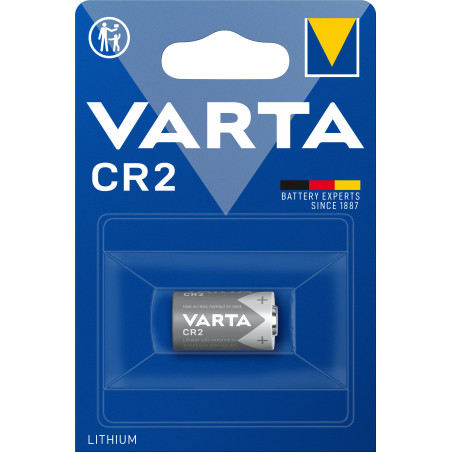 Varta LITHIUM Cylindrical CR2, CR15H270 (Batteria a celle rotonde, 3V) Blister da 1