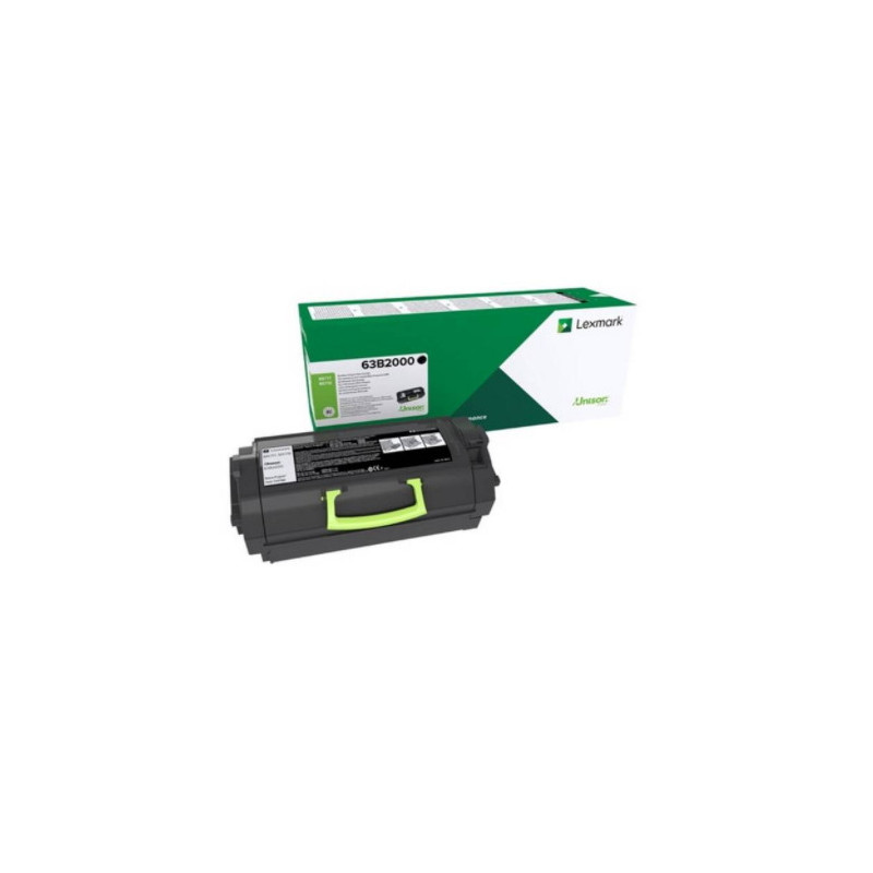 Lexmark 63B2000 cartuccia toner 1 pz Originale Nero