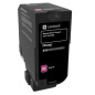 Lexmark 74C20M0 cartuccia toner 1 pz Originale Magenta