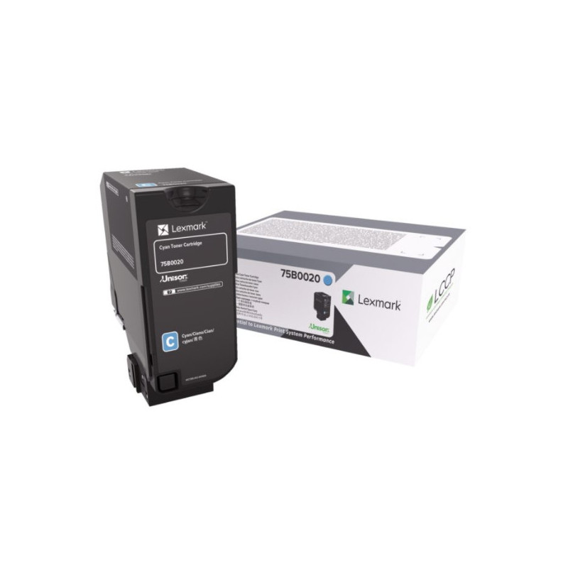 Lexmark 75B0020 cartuccia toner 1 pz Originale Ciano