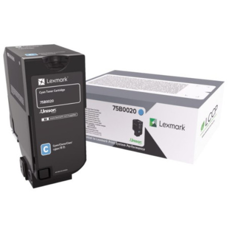 Lexmark 75B0020 cartuccia toner 1 pz Originale Ciano