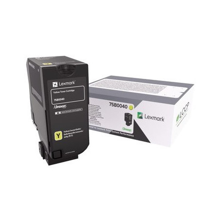 Lexmark 75B0040 cartuccia toner 1 pz Originale Giallo