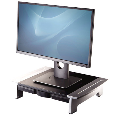 Fellowes Office Suites 71,1 cm (28") Nero, Argento Scrivania