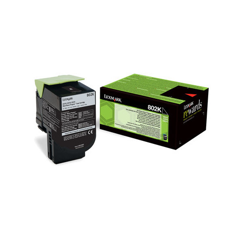 Lexmark 802K cartuccia toner 1 pz Originale Nero