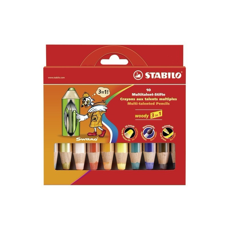 STABILO woody 3 in 1 Multi 10 pz