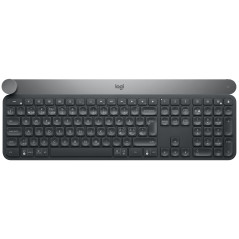 Logitech Craft Advanced keyboard with creative input dial tastiera Universale RF senza fili + Bluetooth QWERTY Nordic Nero,