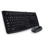 Logitech Desktop MK120 tastiera Mouse incluso USB Bulgaro Nero