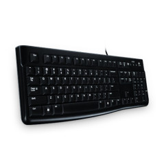 Logitech K120 Corded Keyboard tastiera USB Greco Nero