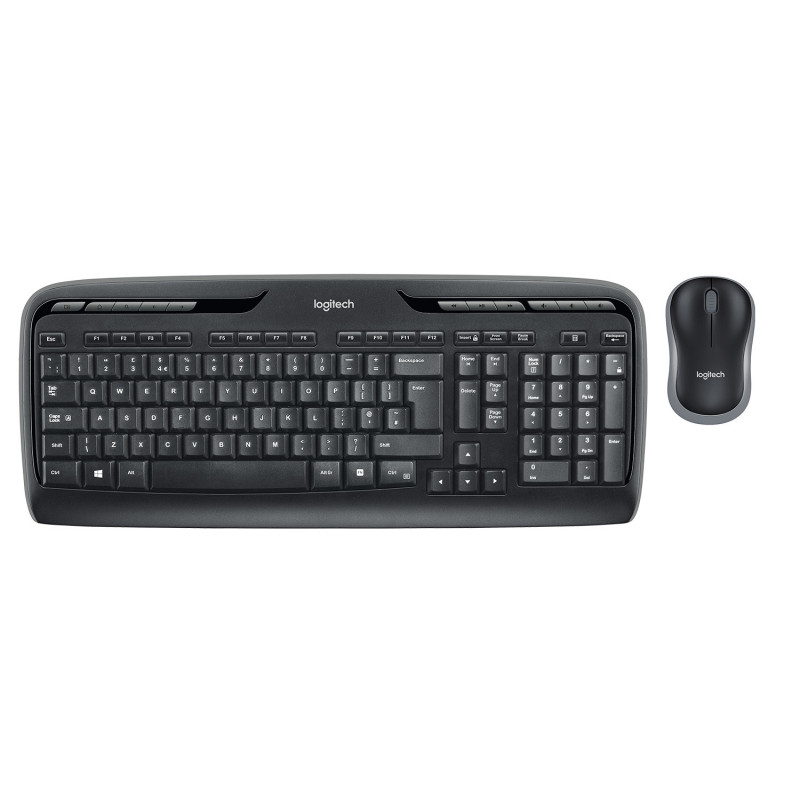 Logitech Wireless Combo MK330 tastiera Mouse incluso Ufficio RF Wireless AZERTY Belga Nero