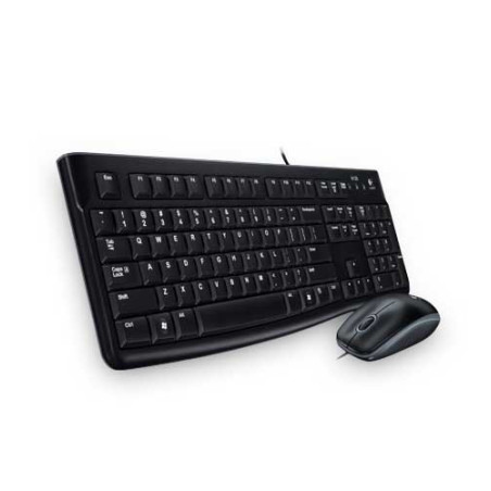 Logitech Desktop MK120 tastiera Mouse incluso USB QWERTY Nordic Nero