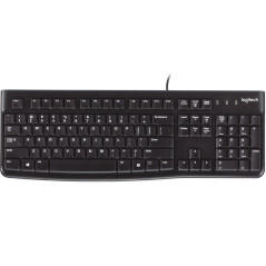 Logitech K120 Corded Keyboard tastiera Ufficio USB Nero