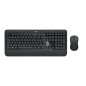 Logitech Advanced MK540 tastiera Mouse incluso Universale USB AZERTY Belga Nero, Bianco