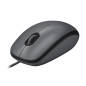 Logitech M100 Mouse USB con Cavo, 3 Pulsanti, Tracciamento Ottico 1000 DPI, Ambidestro, Compatibile con PC, Mac, Laptop