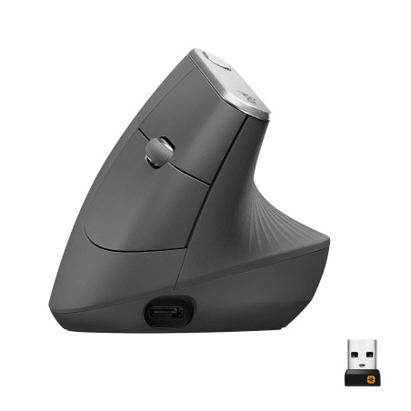 Logitech MX Vertical mouse Ufficio Mano destra RF senza fili + Bluetooth Ottico 4000 DPI