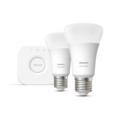 Philips Hue White Starter kit: 2 lampadine connesse E27 (800)