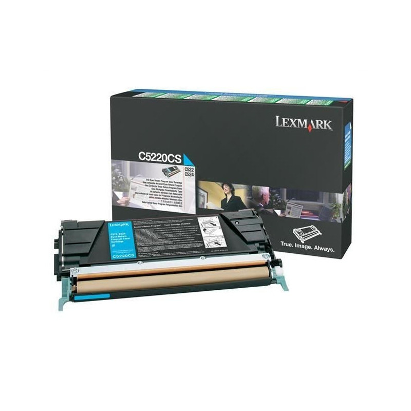 Lexmark C5220CS cartuccia toner 1 pz Originale Ciano