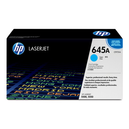 HP Cartuccia Toner originale ciano LaserJet 645A