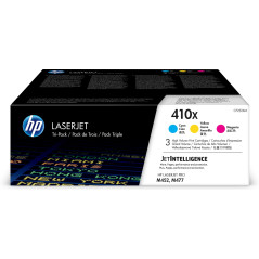 HP Confezione da 3 cartucce toner ciano magenta giallo originale ad alta capacità LaserJet 410X