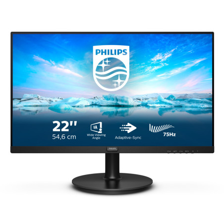 Philips V Line 221V8LD/00 Monitor PC 54,6 cm (21.5") 1920 x 1080 Pixel Full HD LCD Nero