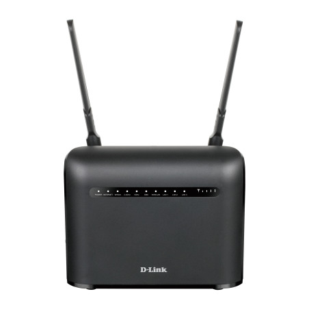 D-Link AC1200 router wireless Gigabit Ethernet Dual-band (2.4 GHz 5 GHz) 4G Nero