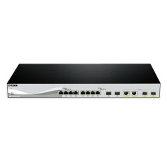 D-Link DXS-1210-12SC E switch di rete Gestito L2 10G Ethernet (100 1000 10000) 1U Nero, Argento