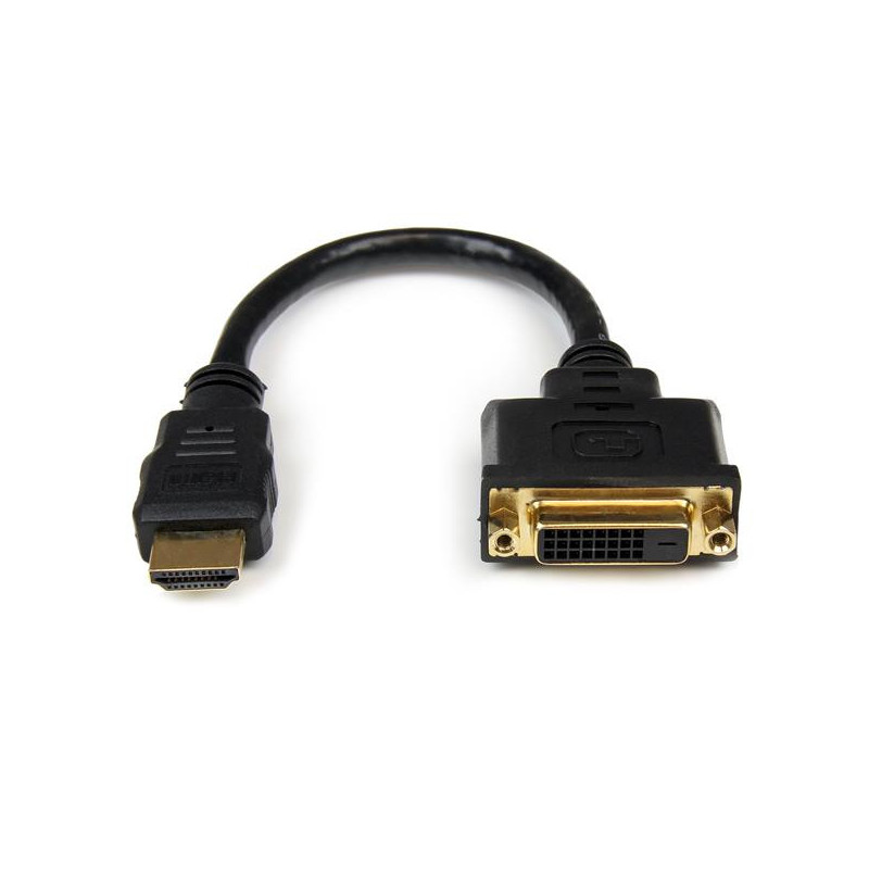 StarTech.com Adattatore cavo video HDMI a DVI-D da 20 cm - HDMI maschio a DVI femmina