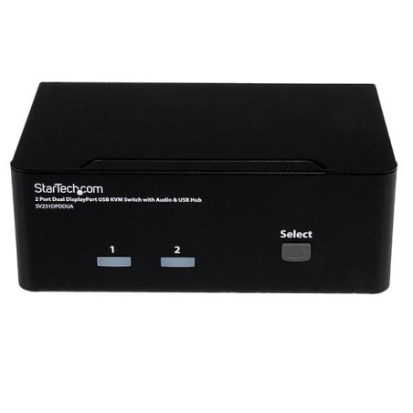 StarTech.com Switch KVM USB doppio DisplayPort 2 porte con audio e hub USB 2.0