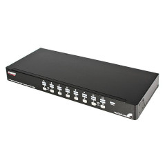 StarTech.com Switch KVM USB PS 2 a 16 porte montabile a rack 1U, con OSD