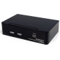 StarTech.com Switch KVM dual link DVI USB alta risoluzione a 2 porte con audio