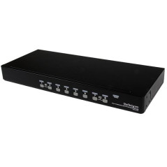 StarTech.com Switch KVM USB PS 2 a 8 porte montabile a rack 1U, con OSD