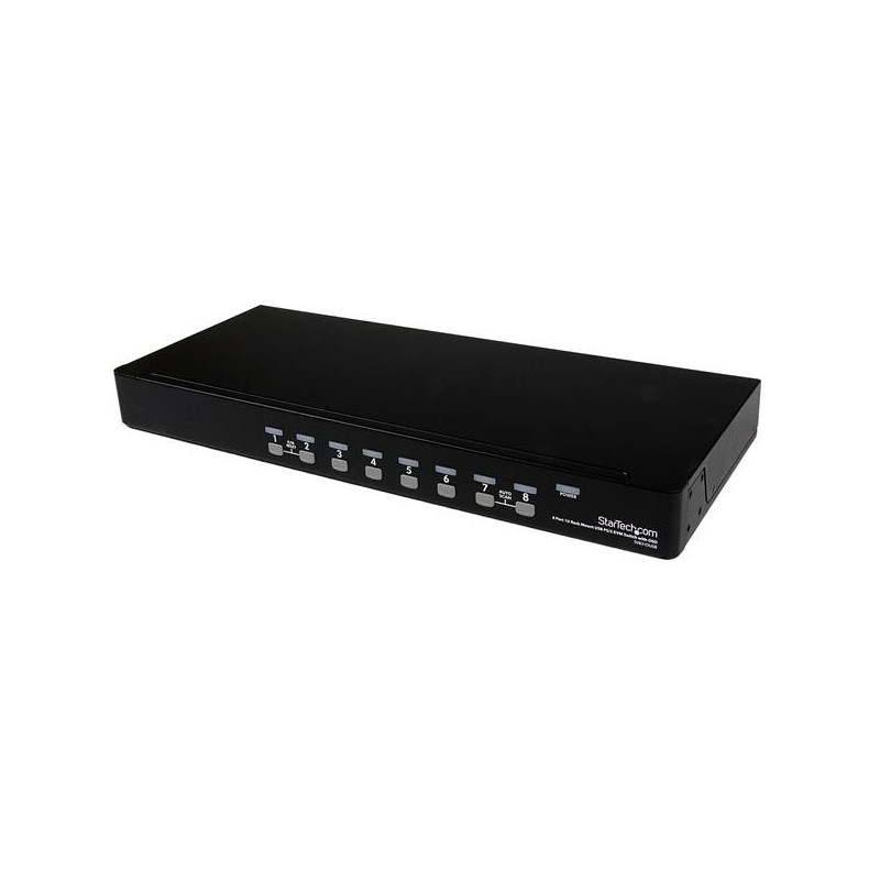 StarTech.com Switch KVM USB PS/2 a 8 porte montabile a rack 1U, con OSD