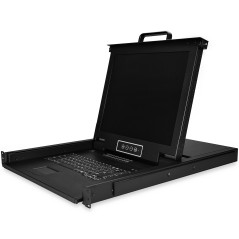 StarTech.com RKCONS1716K console a rack 43,2 cm (17") 1280 x 1024 Pixel Acciaio Nero 1U