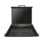 StarTech.com Console KVM per Armadio Rack - Monitor LCD 19" - KVM Switch VGA a 16 porte integrato - Cassetto KVM 1U Montabiole