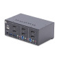 StarTech.com KVM Switch DisplayPort a 2 porte per doppio monitor DP, 4K 60Hz, 2 porte HID USB 2.0, Hub 2 porte USB 5Gbps,