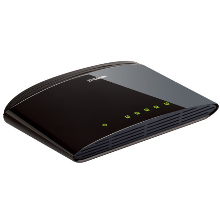 D-Link DES-1005D Non gestito Fast Ethernet (10 100) Nero