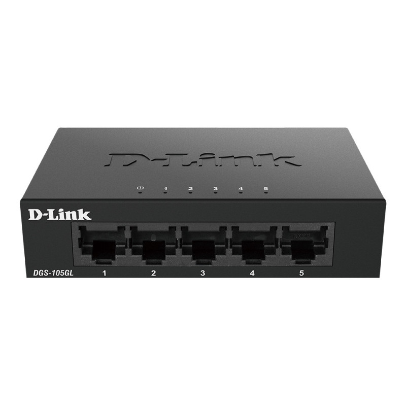 D-Link DGS-105GL/E switch di rete Non gestito Gigabit Ethernet (10/100/1000) Nero